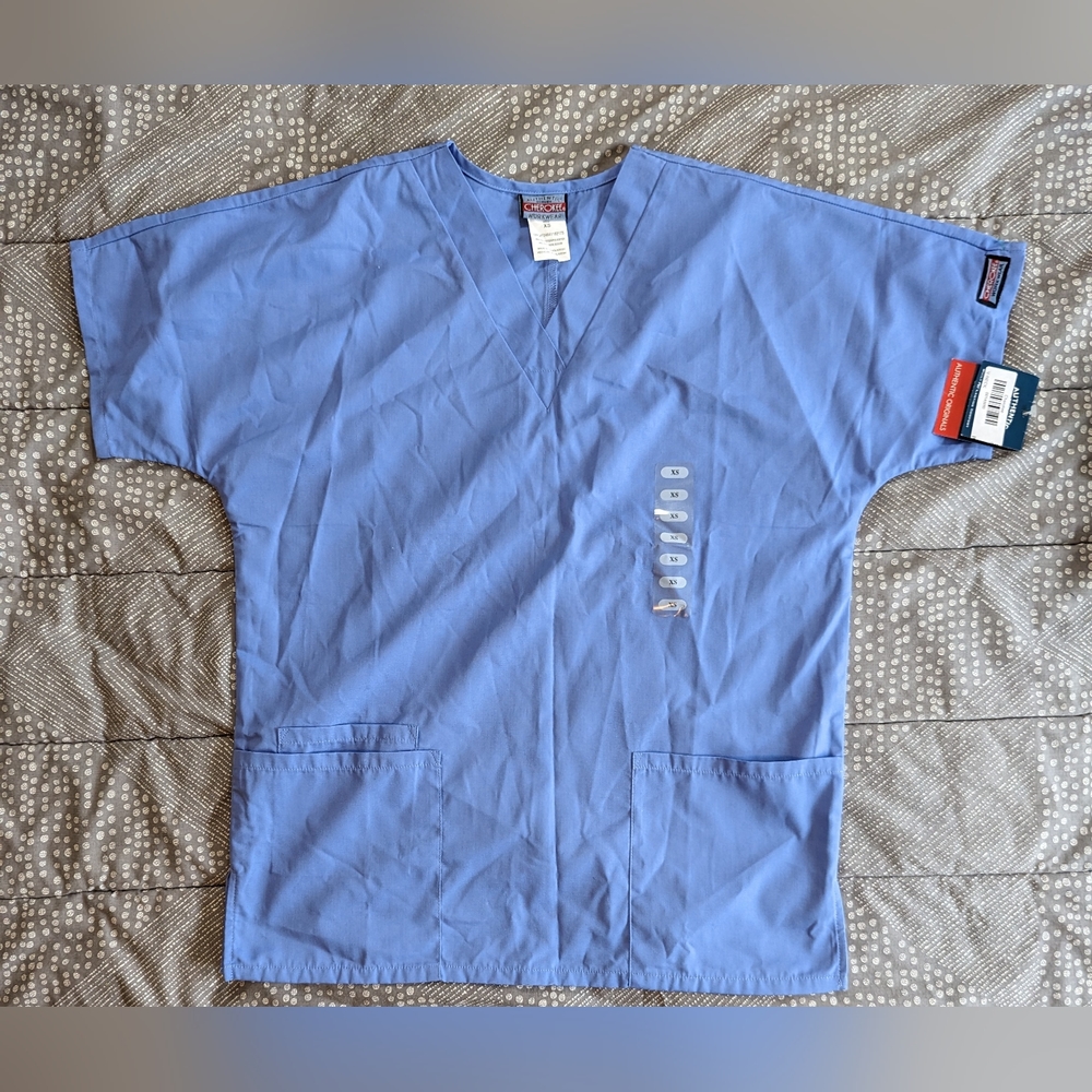 Cherokee Scrubs Workwear V Neck Top Extra Small XS
